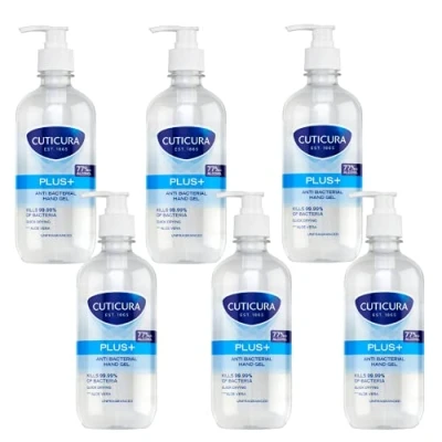 Image of CUTICURA Original Anti Bacterial Plus Hand Gel 500 ml Pack of 6 x 500ml