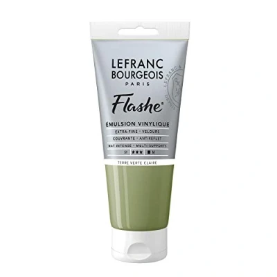 Image of Lefranc Bourgeois Acrylic Vinyl Emulsion, Light Green Earth, 80 ml (Pack of 1)
