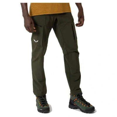 Image of Salewa Mens Puez DST M Cargo Pants, Dark Olive, XL EU