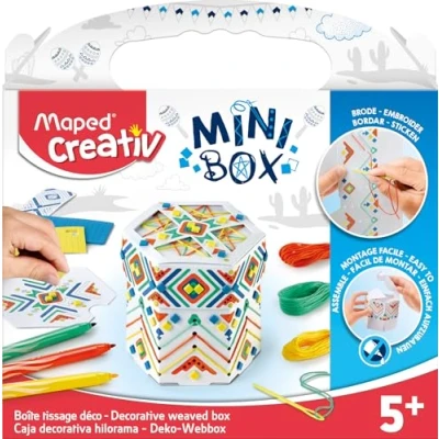Image of Maped Creativ Mini Box String Storage Art Boxes and Colouring Set Assorted Kids ActivityBox 5+