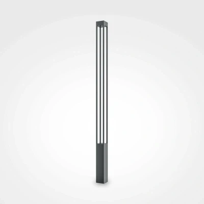 Image of Maytoni Elbe Outdoor Bollard Graphite, 200cm 3000K IP65