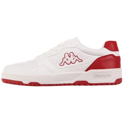 Image of Kappa Stylecode: 243323mf Broome Low Mf Unisex Sneaker, White Red, 7.5 UK