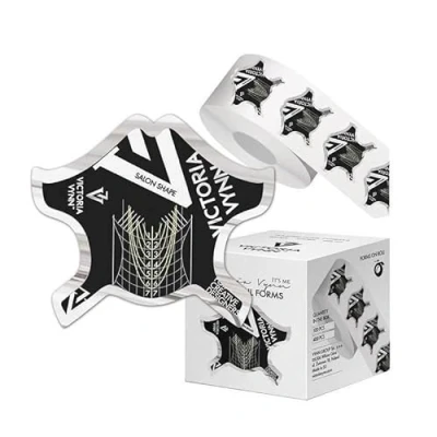 Image of VICTORIA VYNN NAIL FORMS BLACK 50pcs