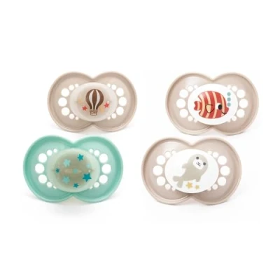 Image of MAM Original Day &amp; Night 18 36m 4 Pack Blister Unisex