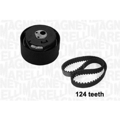 Image of MMK0186 Timing belt kit MAGNETI MARELLI 341301860000 124 FIAT: 500 Hatchback, Grande Punto Marea Saloon, JEEP: Renegade Off Road