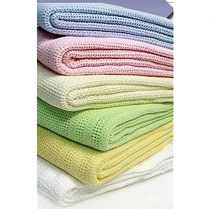 Image of Yellow Premium Quality 100% Cotton Cellular Blanket,Fit (Pram/Cot/Cotbed),&quot;Made in EU&quot; (COT (100X150CM))