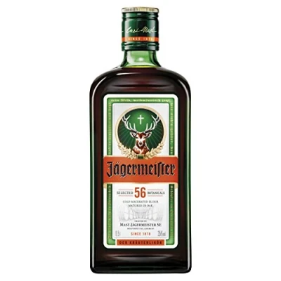 Image of Jägermeister Herbal Liqueur 50cl 35% ABV German Spirits 56 Herbs &amp; Botanicals Best Served as an Ice Cold Shot