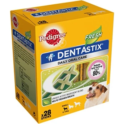 Image of Pedigree C&amp;t Dentastix Fresh Small Dog 5 10kg 28stk (Pack of 4)