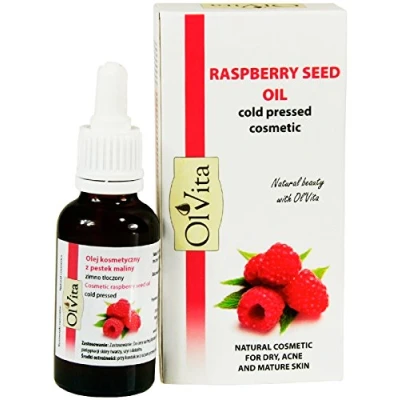 Image of Raspberry Seed Oil, Raw Cosmetic, Cold Pressed, Unrefined, Ol&#039;Vita 30 ml