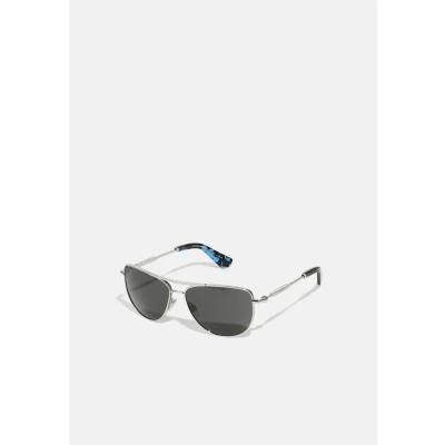 Image of Burberry Unisex Sunglasses, Size: 60, Silver/dark grey