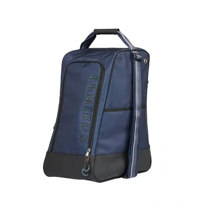Image of Lemieux Elite Wellington Boot Bag Strong Waterproof Outer Comfort Grip Handle Navy