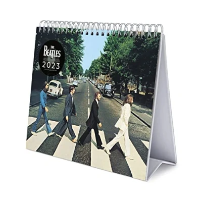 Image of Grupo Erik The Beatles Calendar 2023 Desktop 7 x 8 Inch / 18 20 cm Desk 12 Month Planner Gifts