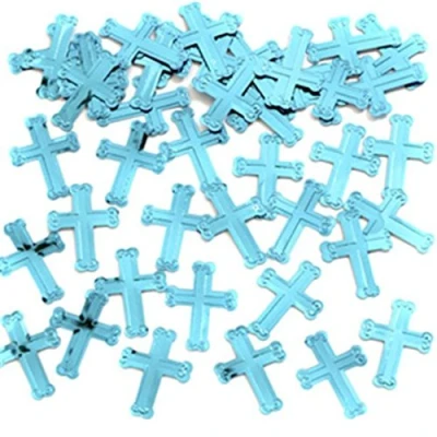 Image of Faithful Dove Blue Confetti Crosses