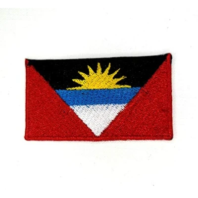 Image of Antigua and Barbuda National Country Flag Iron Sew on Embroidered Patch