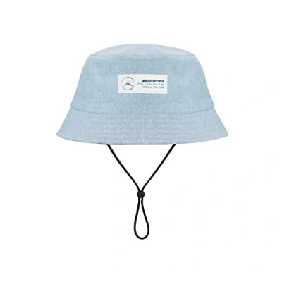 Image of Fuel For Fans Mercedes AMG Petronas George Russell 2022 British GP Bucket Hat Blue One Size