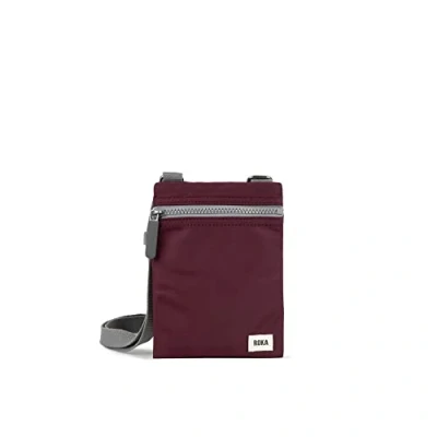 Image of ROKA London Chelsea Sling Pocket Bag Nylon Extra Small Plum