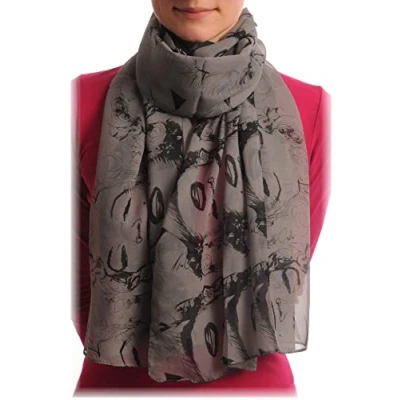 Image of LissKiss Marilyn Monroe on Grey Designer Scarf