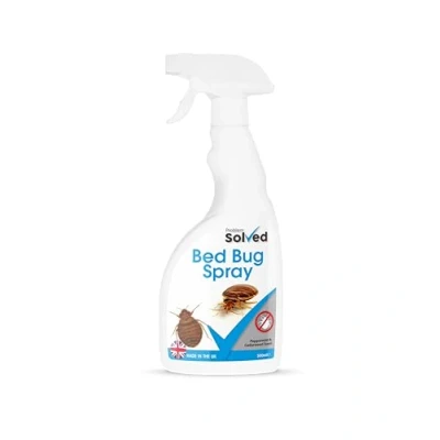 Image of Problem Solved Bed Bug Repellent Deterrent Spray Natural Eco Friendly Pest Control Defence for Indoors and Outdoors Contains Peppermint &amp; Geraniol 500ml