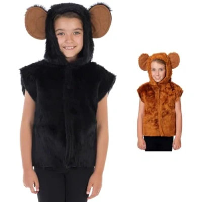 Image of Charlie Crow Chimp or Monkey costume for kids one size 3 8 Years.