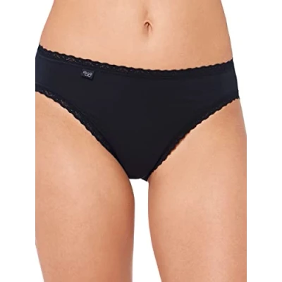 Image of sloggi Women&#039;s 24/7 CotLac Tai Boxer Briefs, Black (BLACK), 42