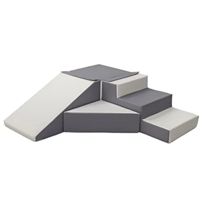 Image of Velinda Soft play, slide, stairs,EPS styrofaom+PE foam, indoor, outdoor, set, kids, baby (colour: white,grey)