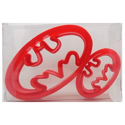 Image of (Pack of 2) Batman Cookie Cutter + Oval, Biscuit, Pastry, Fondant Clay