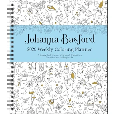 Image of Johanna Basford 12 Month 2026 Weekly Coloring Calendar