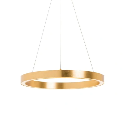 Image of Carlo Integrated LED Pendant Ceiling Light, Gold, 4000K, 2500lm