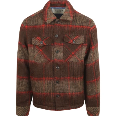 Image of Scotch &amp; Soda Brushed Overshirt Light jacket, Men&#039;s, Size: Large, Parchment