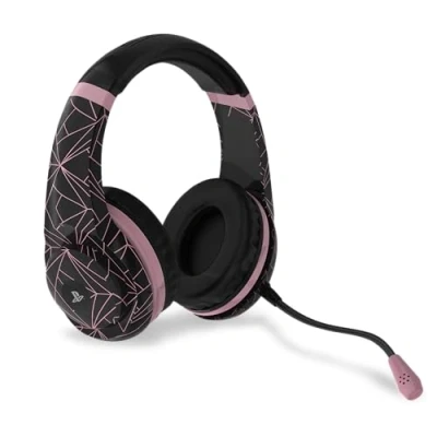 Image of Officially Licensed PRO4 70 PS5/PS4 Gaming Headset Rose Gold Abstract Edition