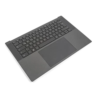 Image of Dell Precision 5550/5560/5570 Palmrest, Touchpad &amp; GERMAN Backlit Keyboard 0YJMW4 + 0JWYNF (FGYH1) (Renewed)