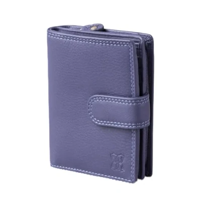 Image of Lakeland Leather Ladies Small Tab Purse in Purple