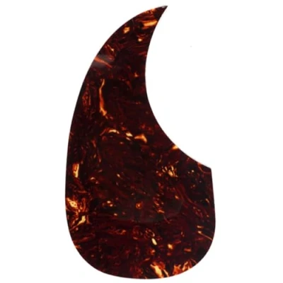 Image of Musiclily Left Handed Self Adhesive Teardrop Acoustic Guitar Pickguard for Martin D28 Style guitar, Tortoise Shell