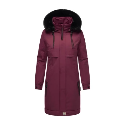 Image of Navahoo Kaltwetterretter Winter coat, Women&#039;s, Size: XS, Dark red melange