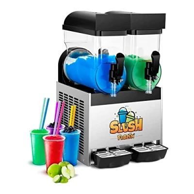 Image of Royal Catering Slush Puppy Machine RCSL 2/15 (2 x 15 L, 770 W, Temperature Range 2 to 3 C, BPA Free)