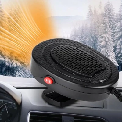 Image of SSinaaes Portable Car Heater, 12V Heater Defroster, Plug In Heaters Fan 150W 2 1 Modes Heating and Cooling for Fast Defrost Defogger Windscreen Cigarette Lighter