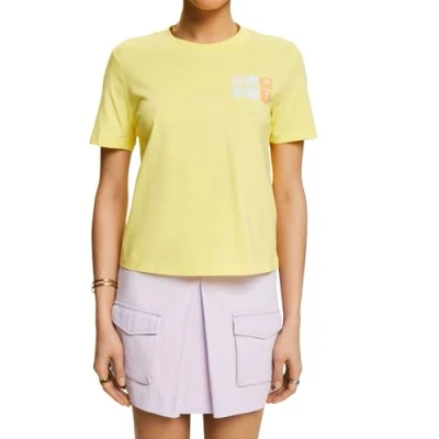Image of ESPRIT Women&#039;s 024ee1k331 T Shirt, 770/Pastel Yellow, XS