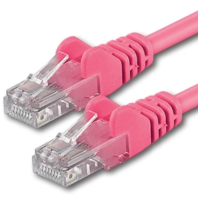 Image of 1aTTack.de 10m Cat 6 Ethernet Cable Gigabit RJ45 LAN Patch Cord Compatible with Internet, Router, Modem, Smart TV, PC &amp; Laptop Switch Modem magenta 1 piece