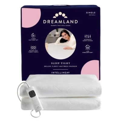 Image of Dreamland Sleep Tight Deluxe Fleecy Mattress Warmer Single