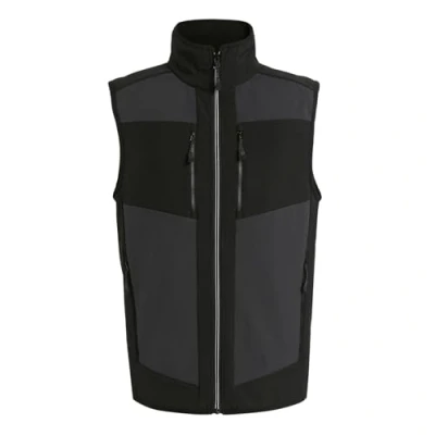 Image of Regatta Mens E Volve Colour Block Softshell Body Warmer Perfect for Outdoors, Walking, Hiking &amp; Camping
