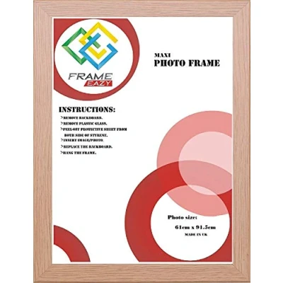Image of OSUK Limited Oak Maxi Poster Frame 36 x 24 Inch Photo Picture 61cm 91.5cm