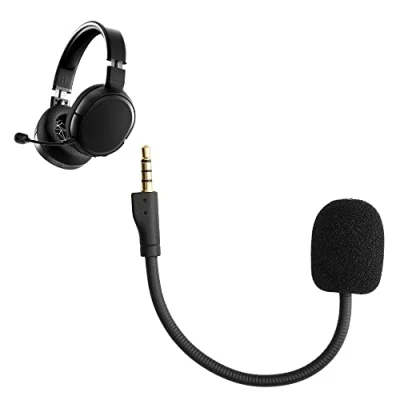 Image of kwmobile Microphone Compatible with Steelseries Arctis 1 Replacement Mic for Gaming Headphones Black