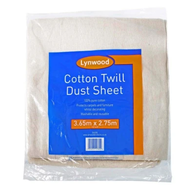 Image of Decorating Dust Sheet, 12ft x 9ft, 100% Cotton Twill by Lynwood sh200