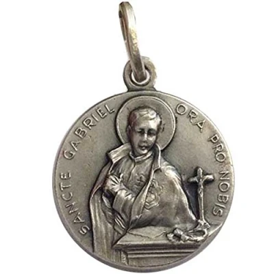 Image of 925 Sterling Silver &quot; Saint Gabriel Medal