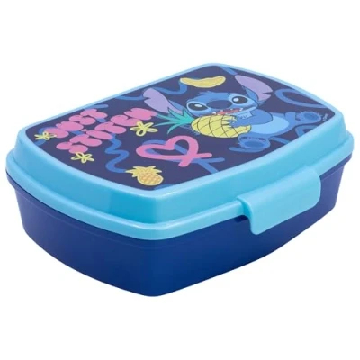 Image of Stor 75074 Funny Sandwich Box Stitch Lunch, Plastic, Multicolored