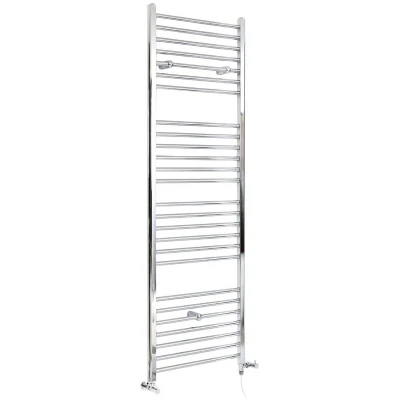 Image of Milano Kent Chrome Dual Fuel Straight Heated Towel Rail 1800mm x 400mm