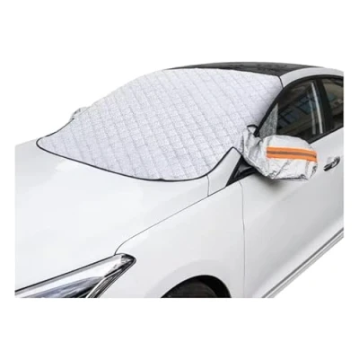 Image of Car Windscreen Cover for Maserati Ghibli 2014 2022 All Weather Front Window Windshield Covers Esistent Snow Ice Frost Protective Cover,A