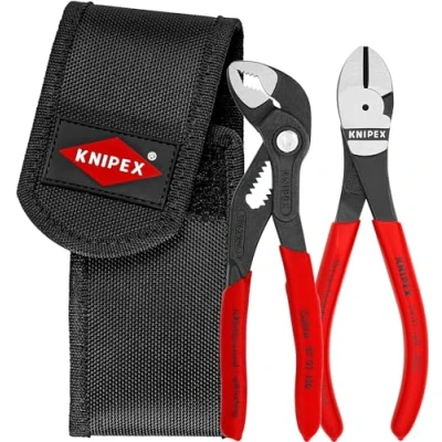 Image of Knipex Mini pliers set in belt tool pouch 2 parts (self service card/blister) 00 20 72 V02