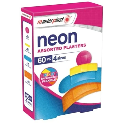 Image of Assorted Fabric Plasters Neon 0 By Masterplast