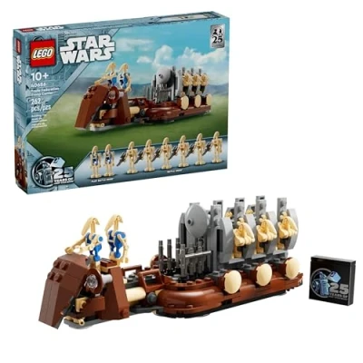 Image of LEGO Star Wars 25th Anniversary GWP 40686: Trade Federation Troop Carrier Buildable Model Celebrate The Phantom Menace with 8 Figures and Iconic Rack Feature!